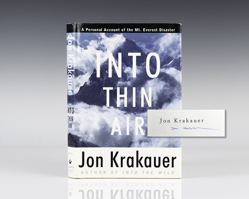 Into Thin Air: A Personal Account of the Mount Everest Disaster.