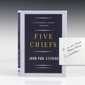 Five Chiefs: A Supreme Court Memoir.