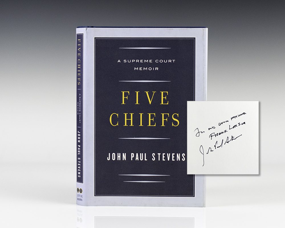 Five Chiefs: A Supreme Court Memoir.