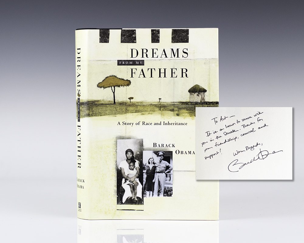 First edition of Dreams From Father; inscribed by Barack Obama