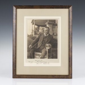 Theodore Roosevelt Signed Portrait.