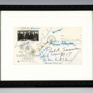 First Day Cover Signed by Fourteen Nobel Prize-Winning Economists.