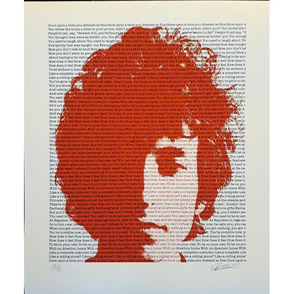 Bob Dylan Poster Print Signed.