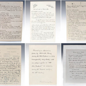 Sir Arthur Conan Doyle Handwritten Manuscript Collection on Seances and Spiritualism.