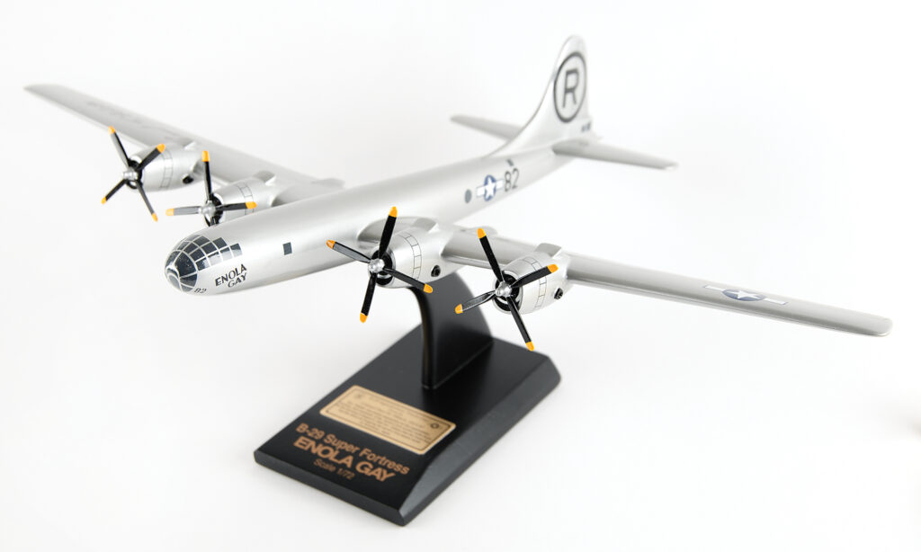 Paul Tibbets Signed B-29 Superfortress Enola Gay Model.