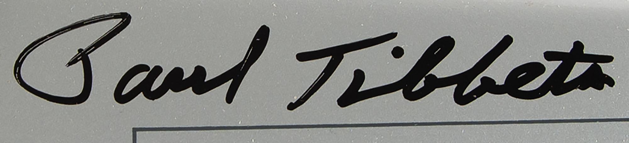 Paul Tibbets Signature