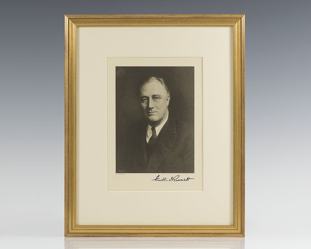 Franklin D. Roosevelt Signed Photograph.