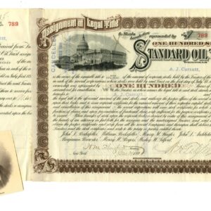 Henry Morrison Flagler Signed Standard Oil Stock Certificate.