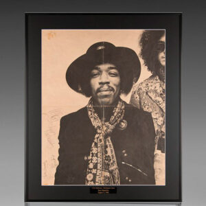 Jimi Hendrix Signed Experience Poster.