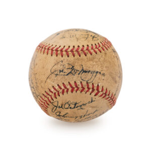 Baseball signed by players
