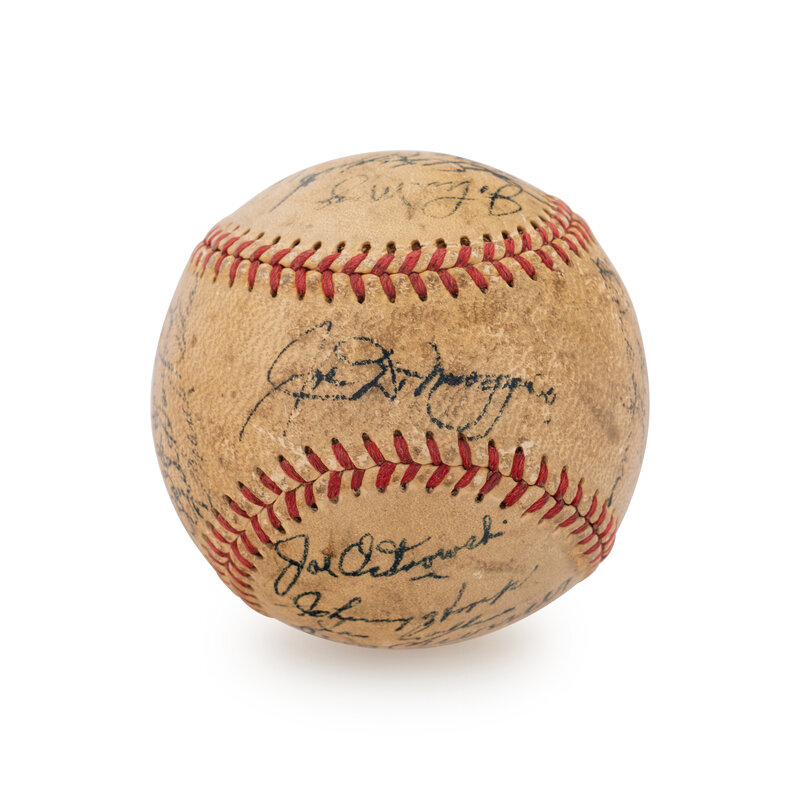 Baseball signed by players