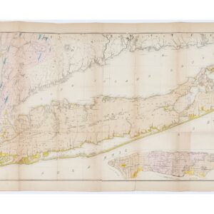 Old geological map with coastal details