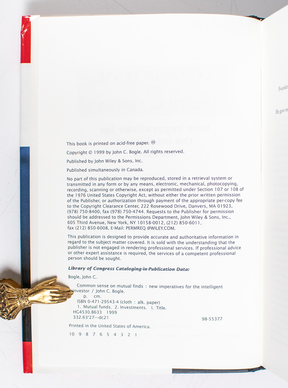 Common Sense on Mutual Funds.