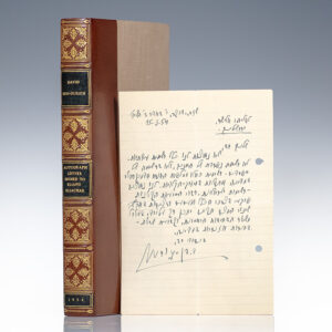 David Ben-Gurion Autograph Letter Signed.