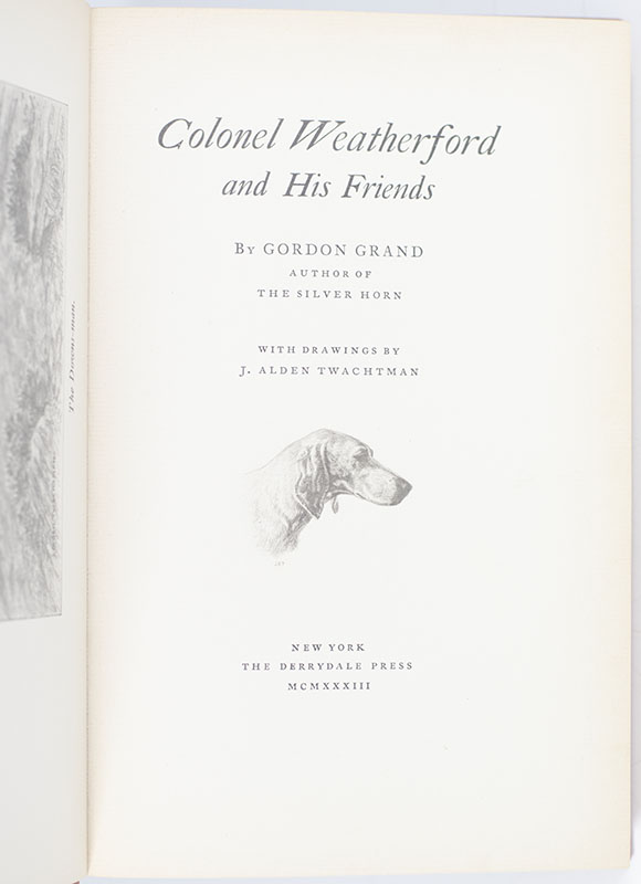 Colonel Weatherford and His Friends.