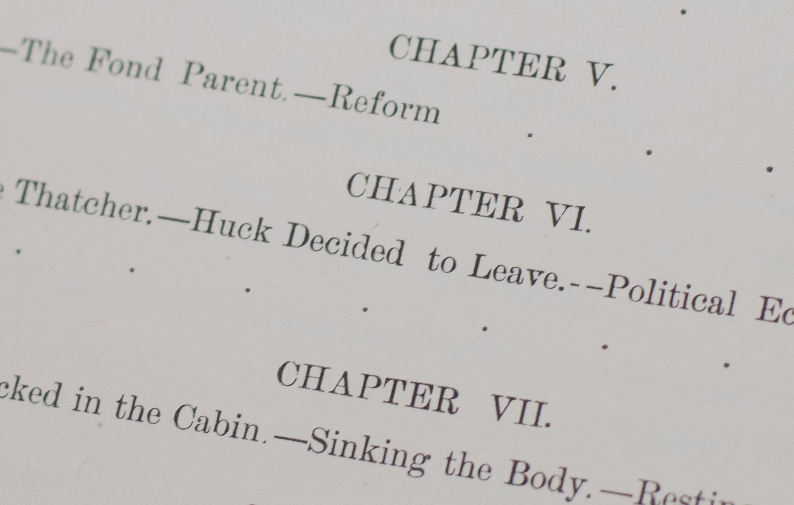 Adventures of Huckleberry Finn.