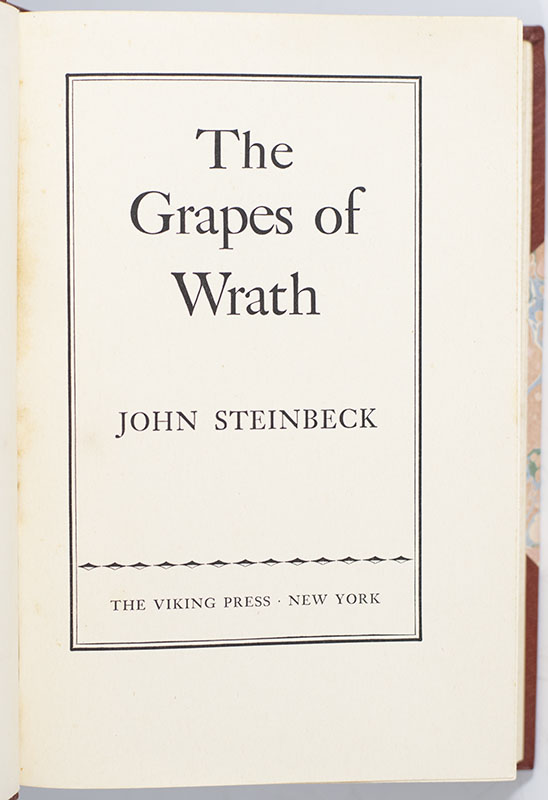 The Grapes of Wrath.