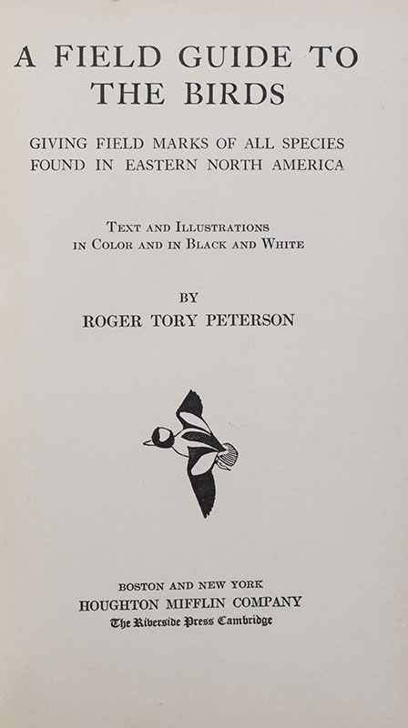 Field Guide to the Birds: Giving Field Marks of All Species Found in Eastern North America.