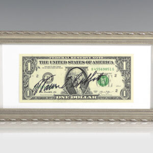 Warren Buffett Signed Dollar Bill.