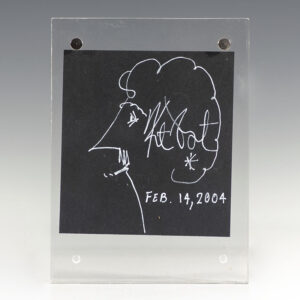 Kurt Vonnegut Autograph Self-Caricature.