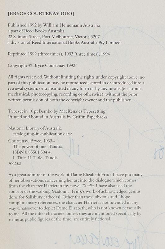 The Power of One and Tandia