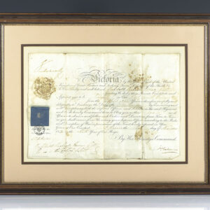 Queen Victoria Appointment Signed.