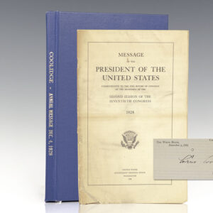 Message of the President of the United States, Communicated to the Two Houses of Congress at the beginning of the Second Session of the Seventieth Congress.