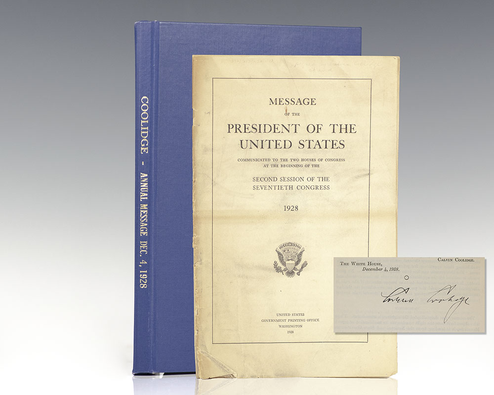 Message of the President of the United States, Communicated to the Two Houses of Congress at the beginning of the Second Session of the Seventieth Congress.