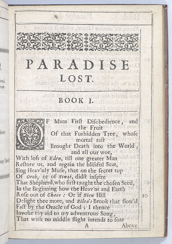 Paradise Lost: A Poem in Ten Books.