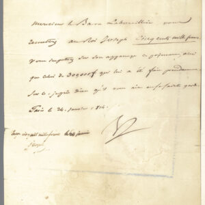 Napoleon Bonaparte and Joseph Bonaparte Signed Document.