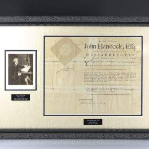 John Hancock Signed Document.