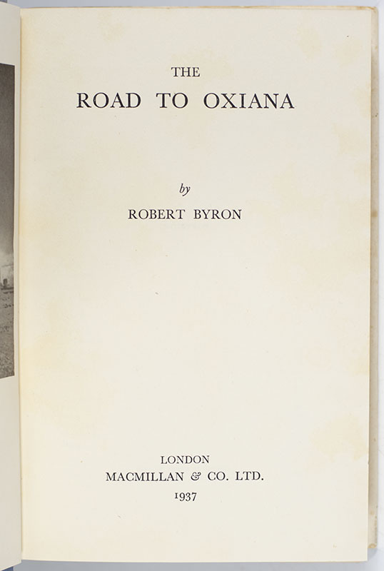 The Road to Oxiana.