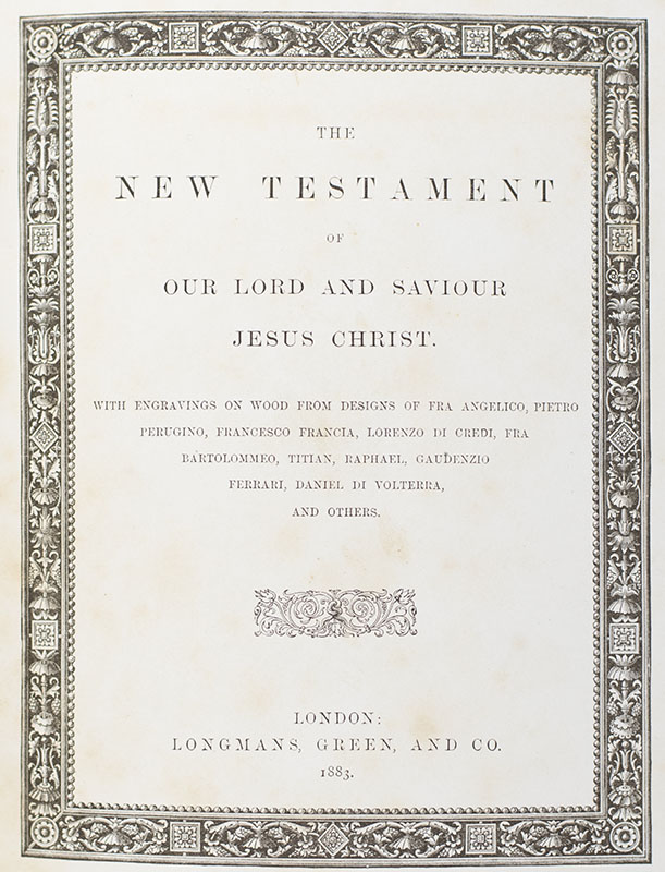 The New Testament of Our Lord and Saviour Jesus Christ.