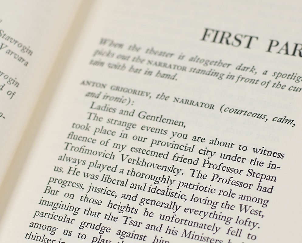 The Possessed: A Play in Three Parts.