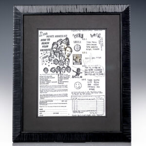 Kurt Cobain Signed Nirvana Flyer.