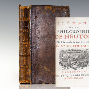 Elemens de la Philosophie de Neuton. [Elements of the Philosophy of Newton].