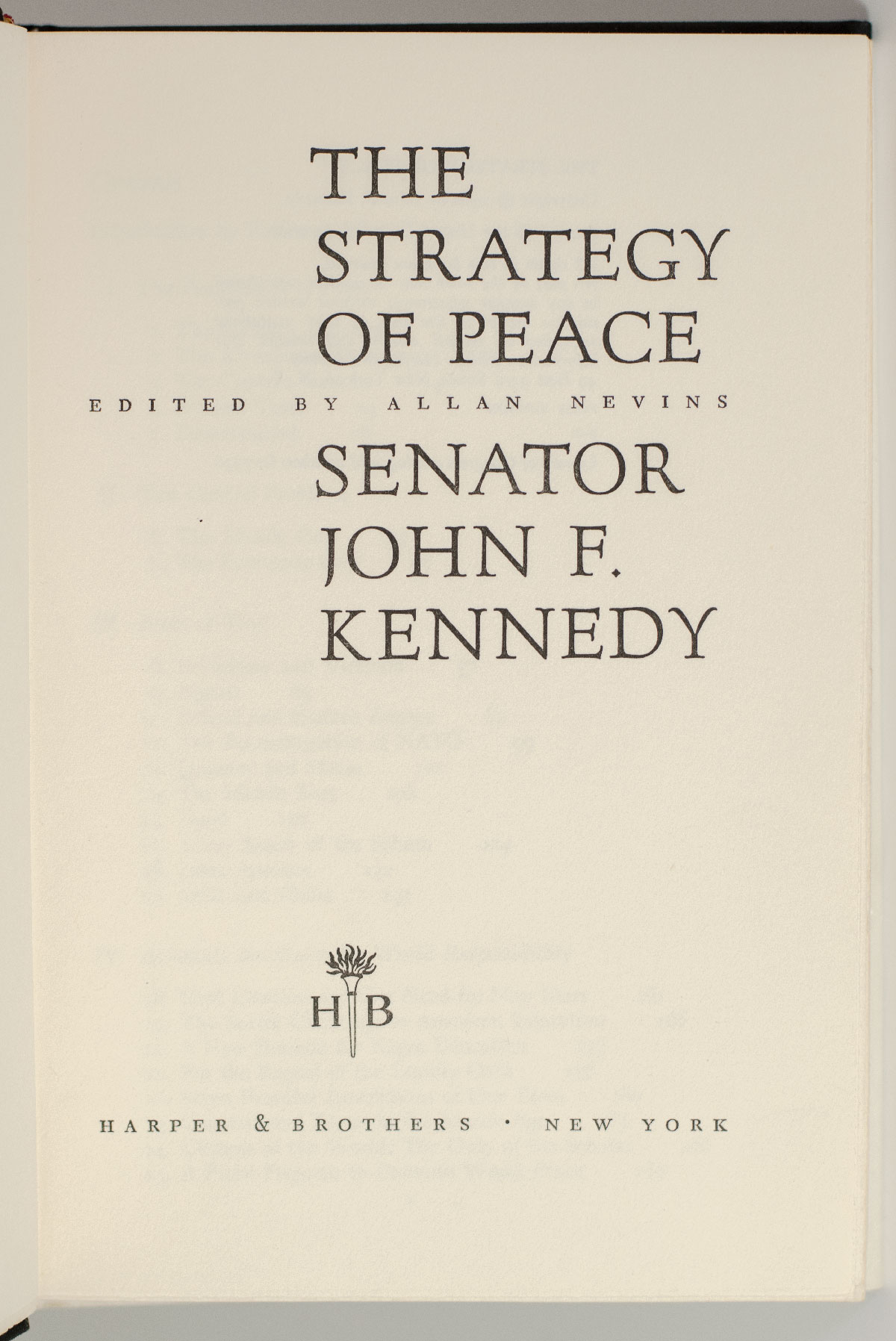 The Strategy of Peace.