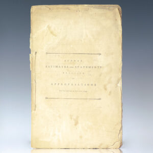 Sundry Estimates and Statements Relative to Appropriations for the Service of the Year 1794.