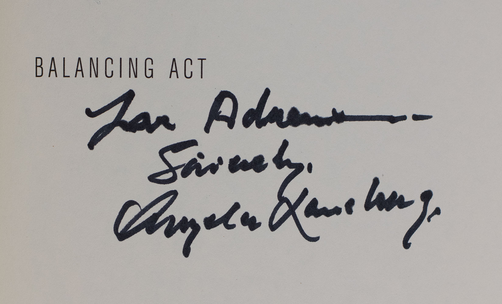 Balancing Act: The Authorized Biography of Angela Lansbury.