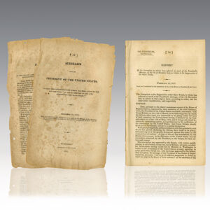 Message From the President of the United States Stating the Interpretation Which Has Been Given To The Act Entitled "An Act in Addition to the Acts Prohibiting the Slave Trade. [with] A Report of the Committee to Whom was Referred So Much of the President's Message, of the 7th of December last, as relates to the Suppression of the Slave Trade.