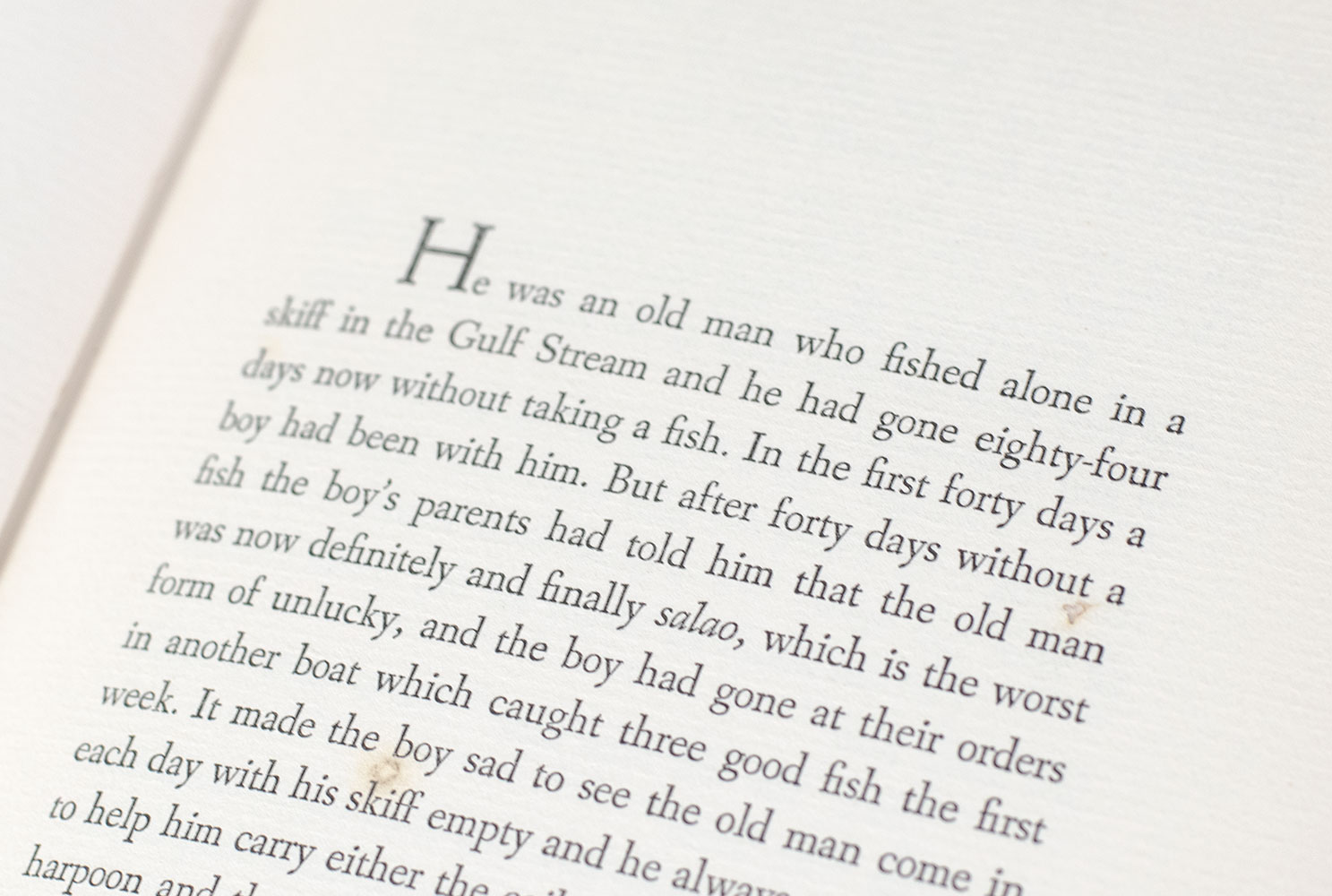 The Old Man and the Sea.