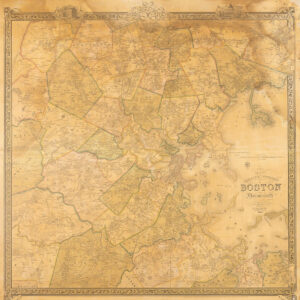 Map of the City and Vicinity of Boston, Massachusetts.