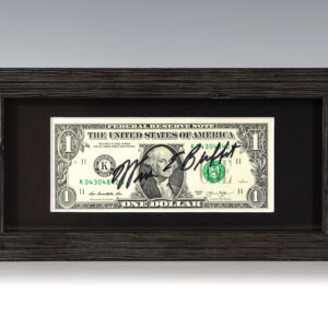 Warren Buffett Signed Dollar Bill.