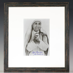 Mother Teresa Signed Photograph.