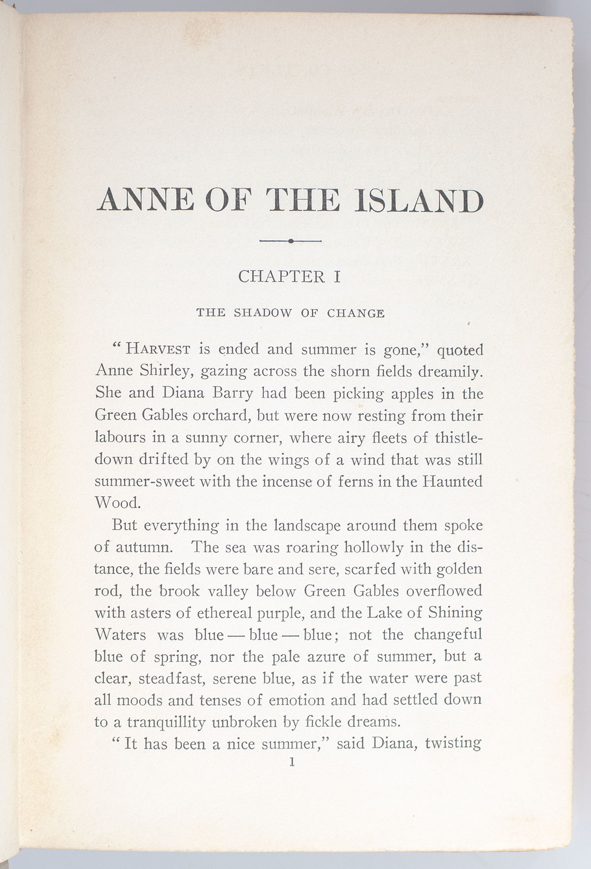 Anne of the Island.