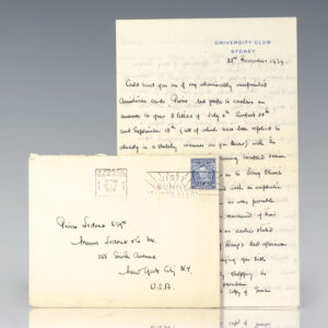 Margaret Mead Autograph Letter and Typed Manuscript Collection Signed to Protegee Louis-Pierre Ledoux.