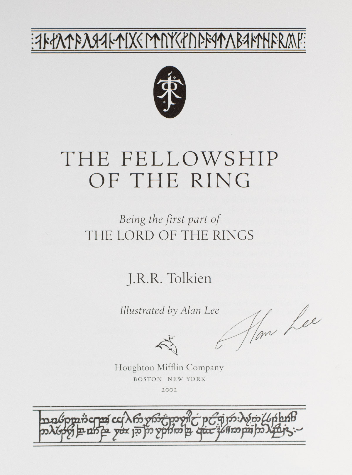 The Lord of The Rings Trilogy: The Fellowship of the Ring, The Two Towers, The Return of the King.