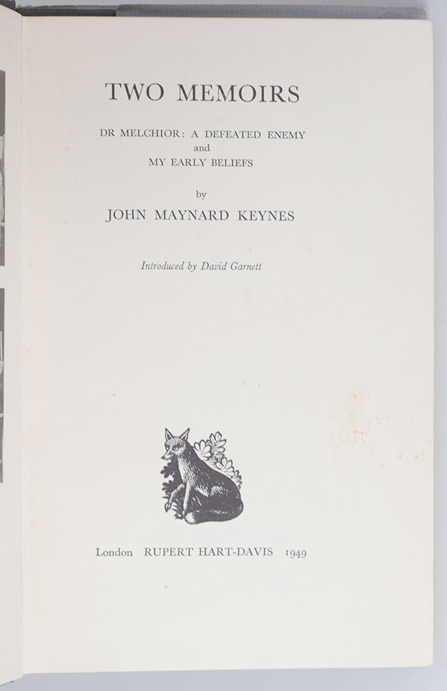 Two Memoirs. Dr. Melchior: A Defeated Enemy And My Early Beliefs.