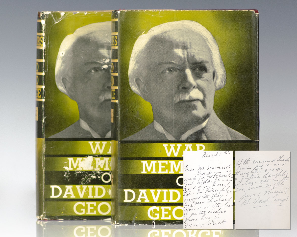 War Memoirs of David Lloyd George.