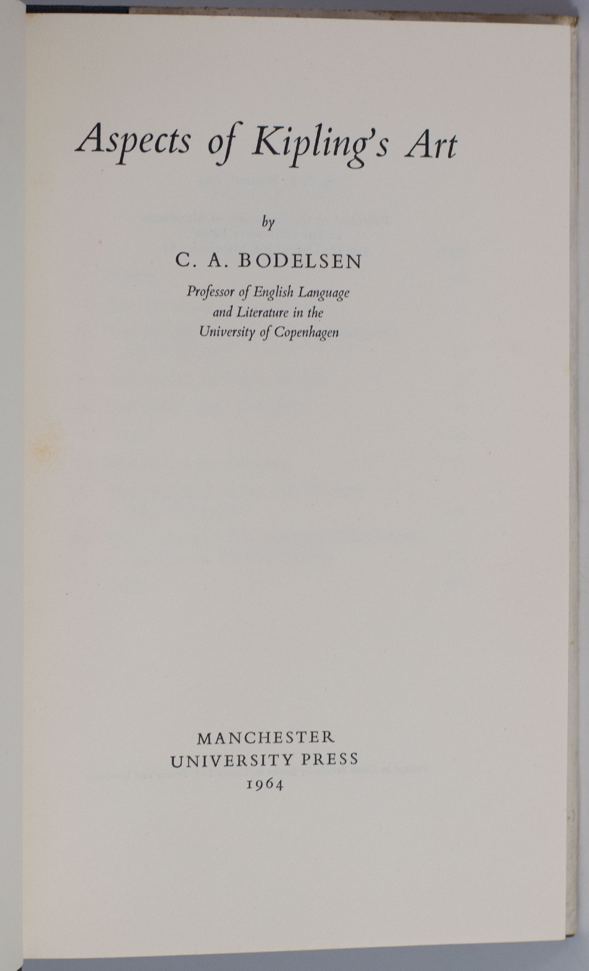 Aspects of Kipling's Art.
